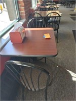Two Top Table w/ Chairs, Napkin Holder, Shaker Set