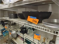 Plastic Tubs, Bowls- Shelf
