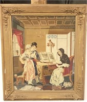 Framed 18th Century Needle Point Picture
