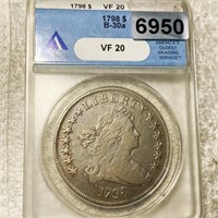 1798 Draped Bust Dollar ANACS - VF20