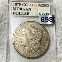1879-CC Morgan Silver Dollar ACG - VF35