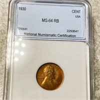 1930 Lincoln Wheat Penny NNC - MS 64 RB