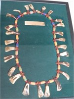 NORTHERN PLAINS SIOUX STYLE BUFFALO TOOTH NECKLACE
