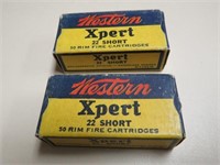 (2) BOXES WESTERN XPERT 22 SHOT AMMO