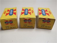 (3) BOXES WESTERN XPERT 22 LONG AMMO