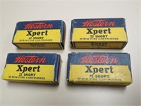 (4) BOXES WESTERN XPERT 22 SHORT AMMO