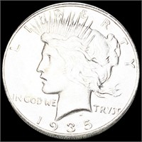 1935-S Silver Peace Dollar NEARLY UNCIRCULATED