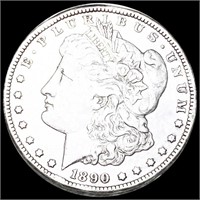 1890-CC Morgan Silver Dollar ABOUT UNC