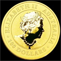 2021 $100 Australia Gold Kangaroo GEM PR 1Oz