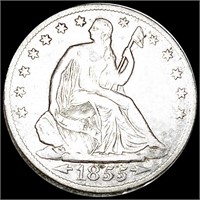 1855-O Seated Liberty Half Dollar LIGHTLY CIRC