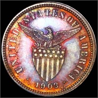 1903 Philippines Silver Half Centavo UNCIRCULATED