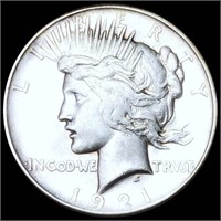 1921 Silver Peace Dollar CLOSELY UNC