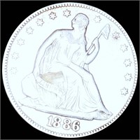 1886 Seated Half Dollar