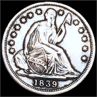 1839 Seated Liberty Silver Half Dime