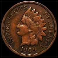 1909-S Indian Head Penny LIGHTLY CIRC