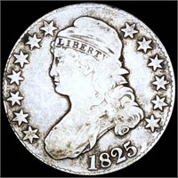1825 Capped Bust Half Dollar NICELY CIRC