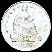 1857 Seated Liberty Half Dime UNCIRCULATED