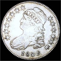 1809 Capped Bust Half Dollar NICELY CIRC