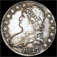 1827 Capped Bust Half Dollar LIGHTLY CIRCULATED