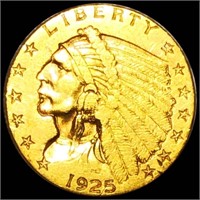 1925 $2.50 Gold Quarter Eagle UNCIRCULATED