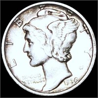 1930-S Mercury Silver Dime ABOUT UNCIRCULATED
