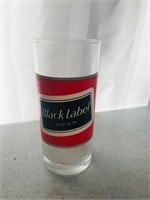 Vintage Black Label Beer Glass (appr-5-1/4")