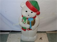 Blow Mold Plastic Christmas Bear 3'T