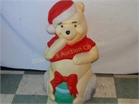 Blow Mold Plastic Christmas Winnie The Pooh 3'T