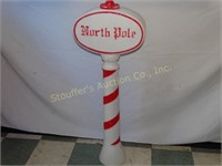 Blow Mold Plastic Christmas North Pole 46"T