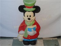 Blow Mold Plastic Christmas Mickey Mouse 34"T