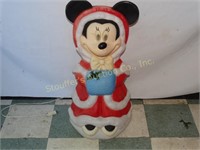 Blow Mold Plastic Christmas Minnie Mouse 32"T