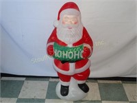 Blow Mold Plastic Christmas Santa 40"T