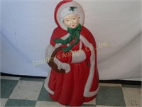 Blow Mold Plastic Christmas Mrs. Claus 41"T
