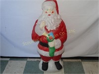 Blow Mold Plastic Christmas Santa 41"T