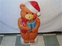 Blow Mold Plastic Christmas Bear 35"T