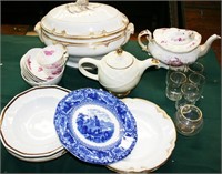 Hall Teapot, Staffordshire Plate, Soup Tureen, Tea