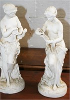 Pr. Bisque Grecian Lady Figurines (Damaged)