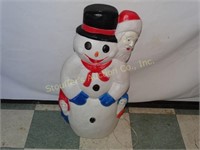 Blow Mold Plastic Snowman 21"T