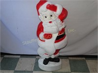 Blow Mold Plastic Christmas Santa 44"T