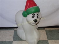 Blow Mold Plastic Christmas Polar Bear 29"T