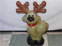 Blow Mold Plastic Christmas Reindeer 28"T