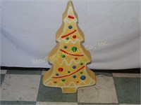 Blow Mold Plastic Christmas Tree 29"T