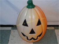 Halloween Blow Mold Plastic Jack-O-Lantern 22"T