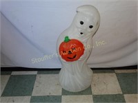 Halloween Blow Mold Plastic Ghost 34"T missing