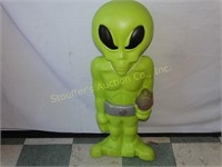 Halloween Blow Mold Plastic Alien 36"T
