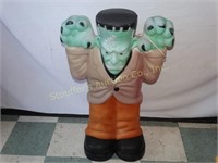 Halloween Blow Mold Plastic Frankenstein 35"T