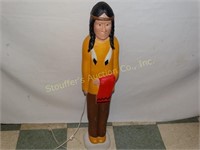 Blow Mold Plastic Thanksgiving Indian 35"T