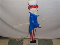 Blow Mold Plastic Uncle Sam 36"T