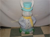Blow Mold Plastic Mr. Easter Bunny 36"T