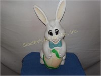 Blow Mold Plastic Mr. Easter Bunny 28"T missing